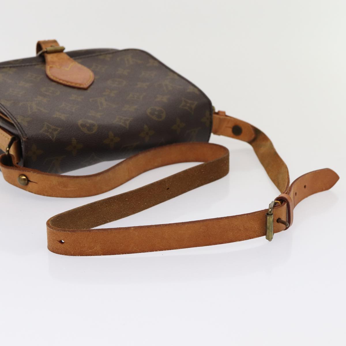 LOUIS VUITTON Monogram Cartouchiere MM Shoulder Bag M51253 LV Auth 80328