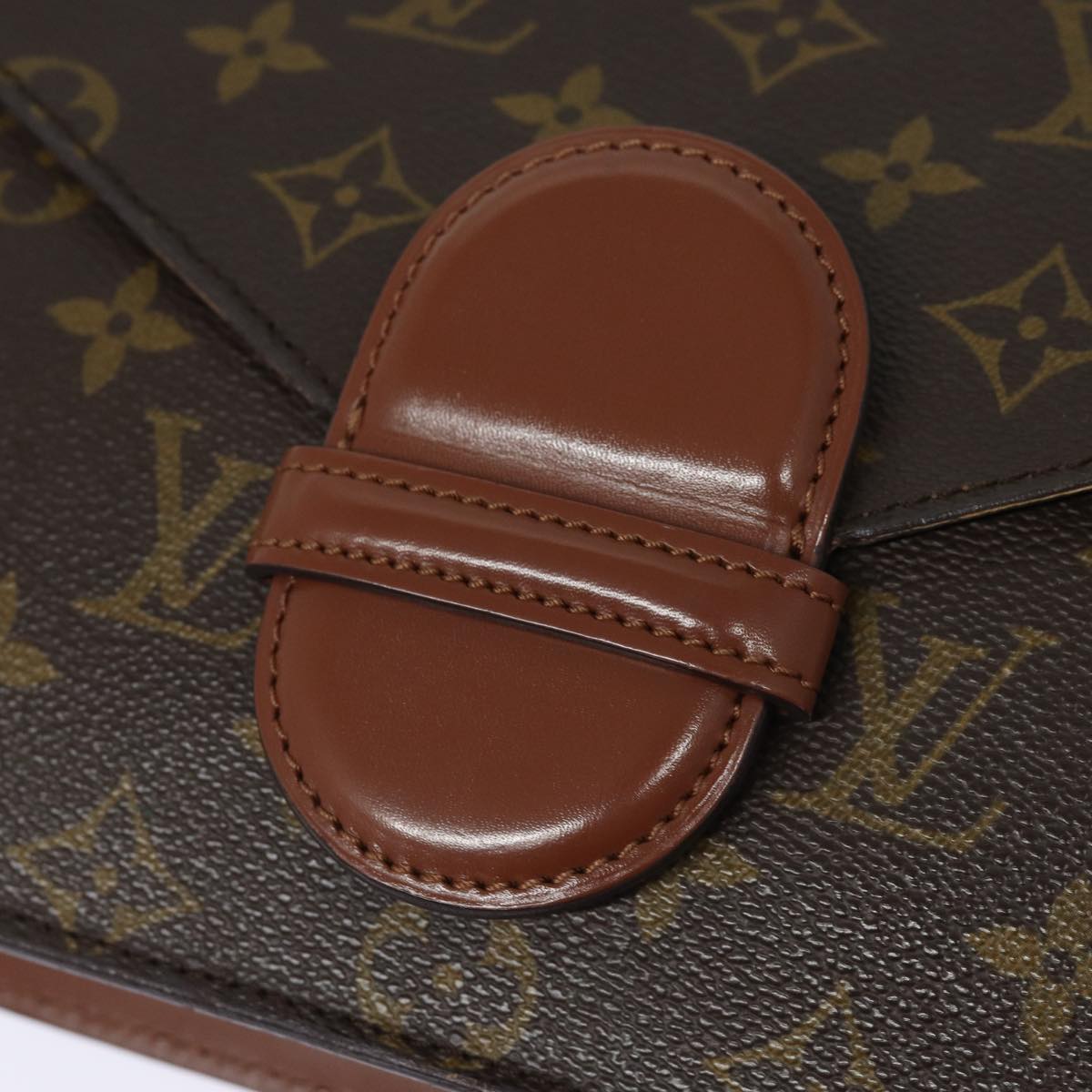 LOUIS VUITTON Monogram Ranelag Clutch Bag M51782 LV Auth 80331