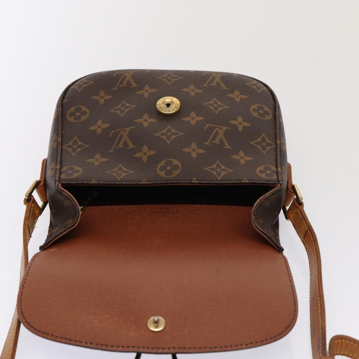 LOUIS VUITTON Monogram Saint Cloud MM Shoulder Bag M51243 LV Auth 80332