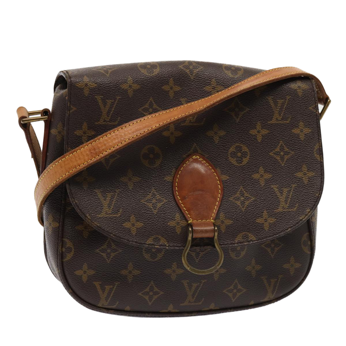 LOUIS VUITTON Monogram Saint Cloud GM Shoulder Bag M51242 LV Auth 80333