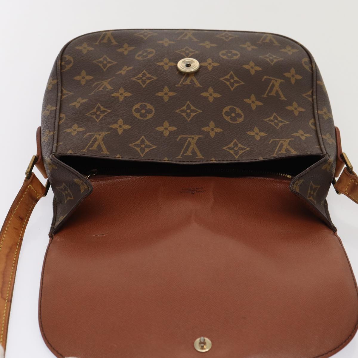 LOUIS VUITTON Monogram Saint Cloud GM Shoulder Bag M51242 LV Auth 80333