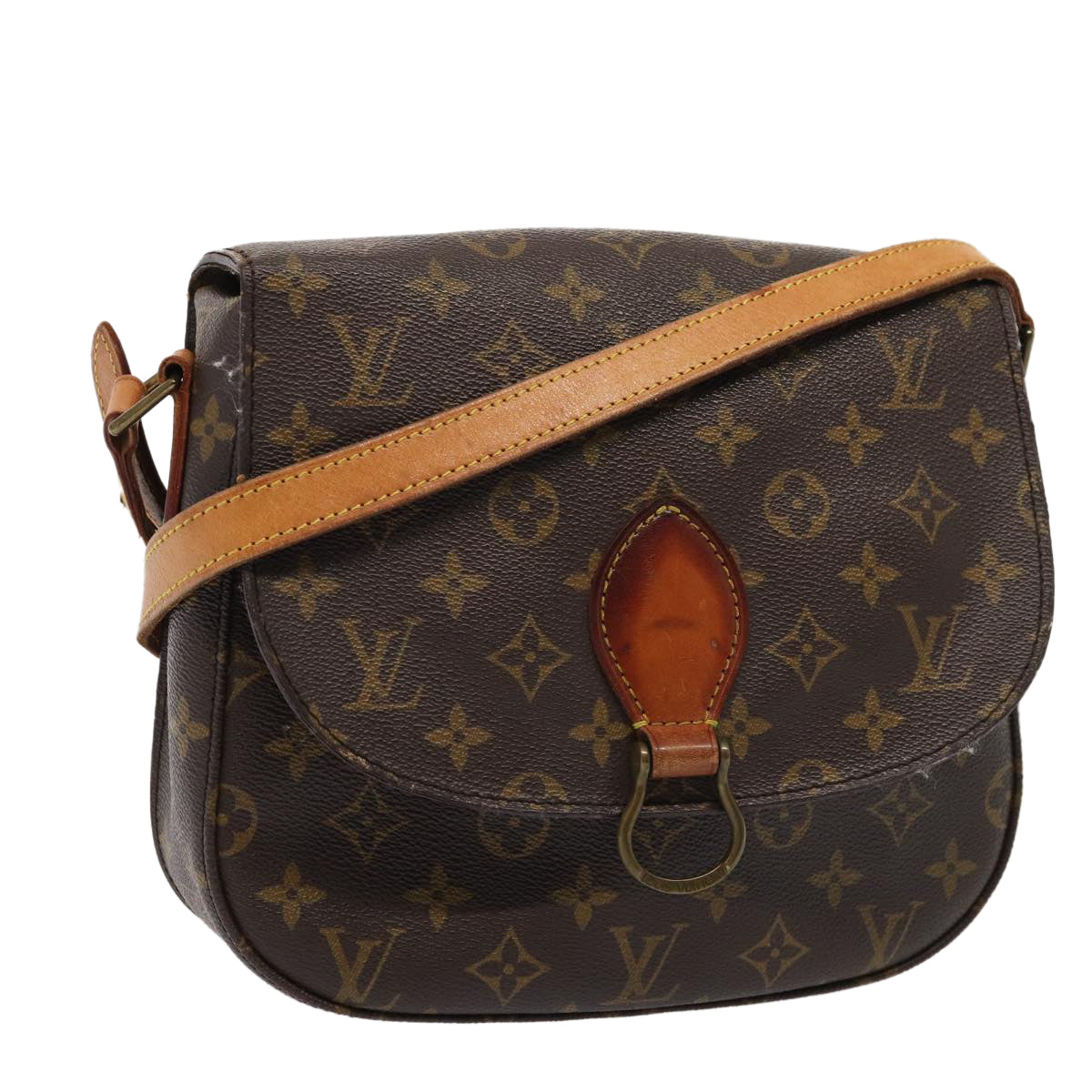 LOUIS VUITTON Monogram Saint Cloud GM Shoulder Bag M51242 LV Auth 80334