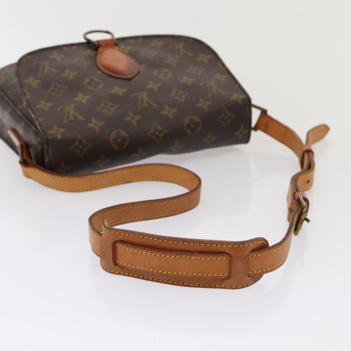 LOUIS VUITTON Monogram Saint Cloud GM Shoulder Bag M51242 LV Auth 80334