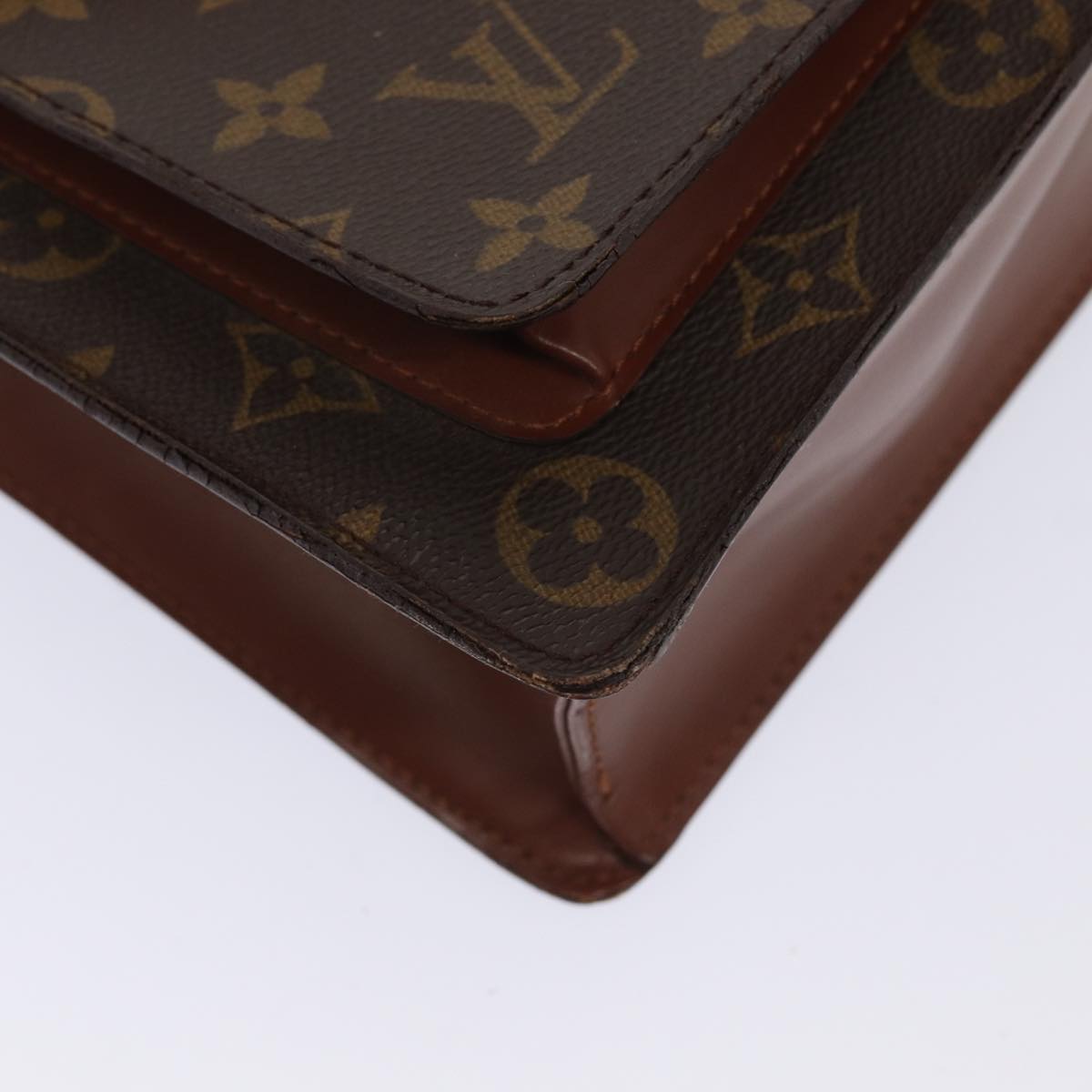 LOUIS VUITTON Monogram Monceau 28 Hand Bag 2way M51185 LV Auth 80337