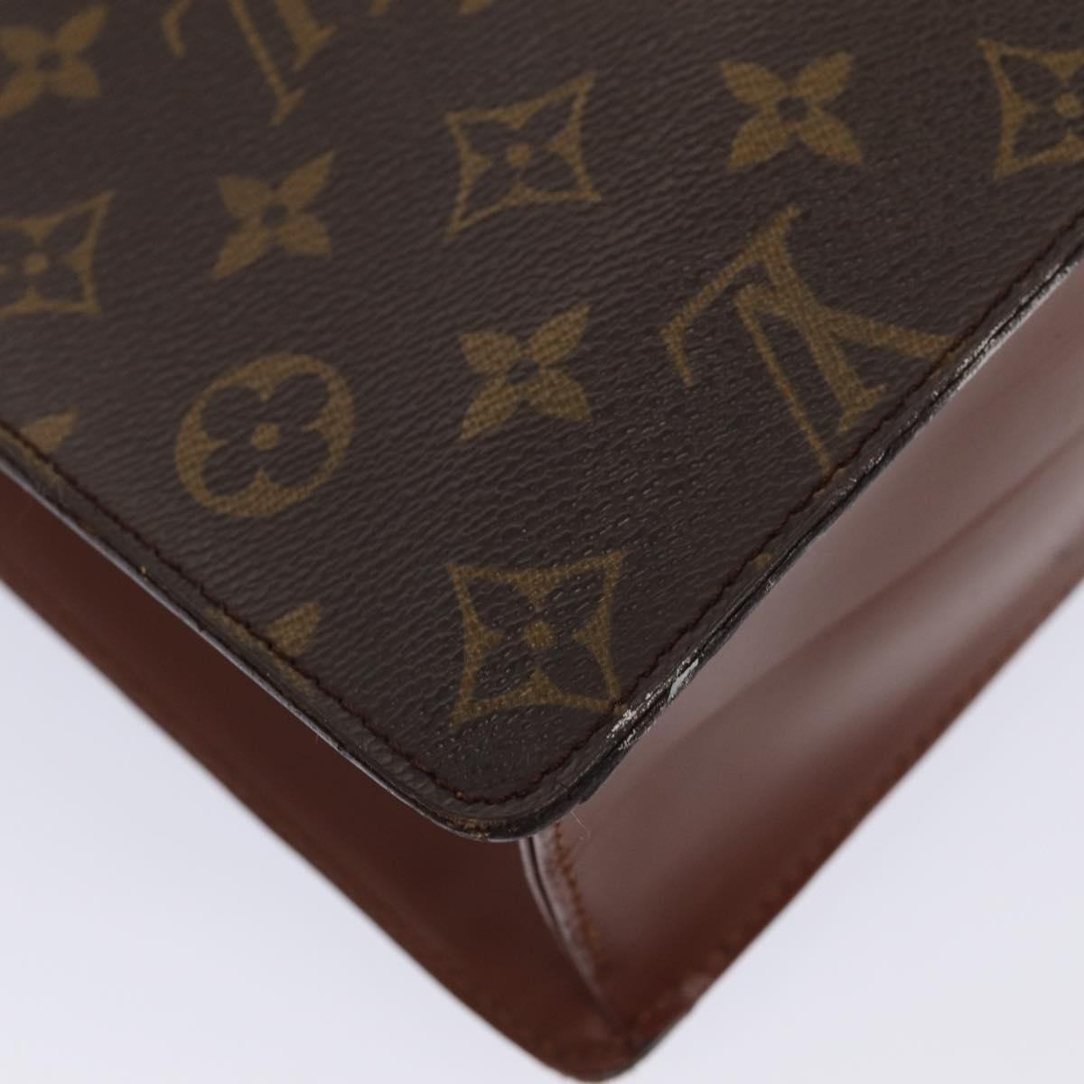 LOUIS VUITTON Monogram Monceau 28 Hand Bag 2way M51185 LV Auth 80337