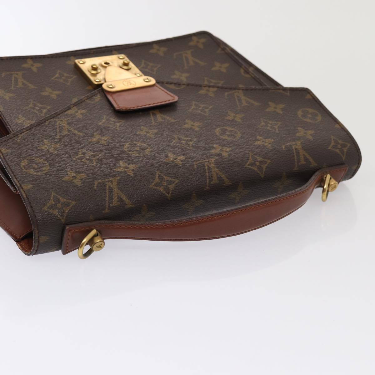 LOUIS VUITTON Monogram Monceau 28 Hand Bag 2way M51185 LV Auth 80337