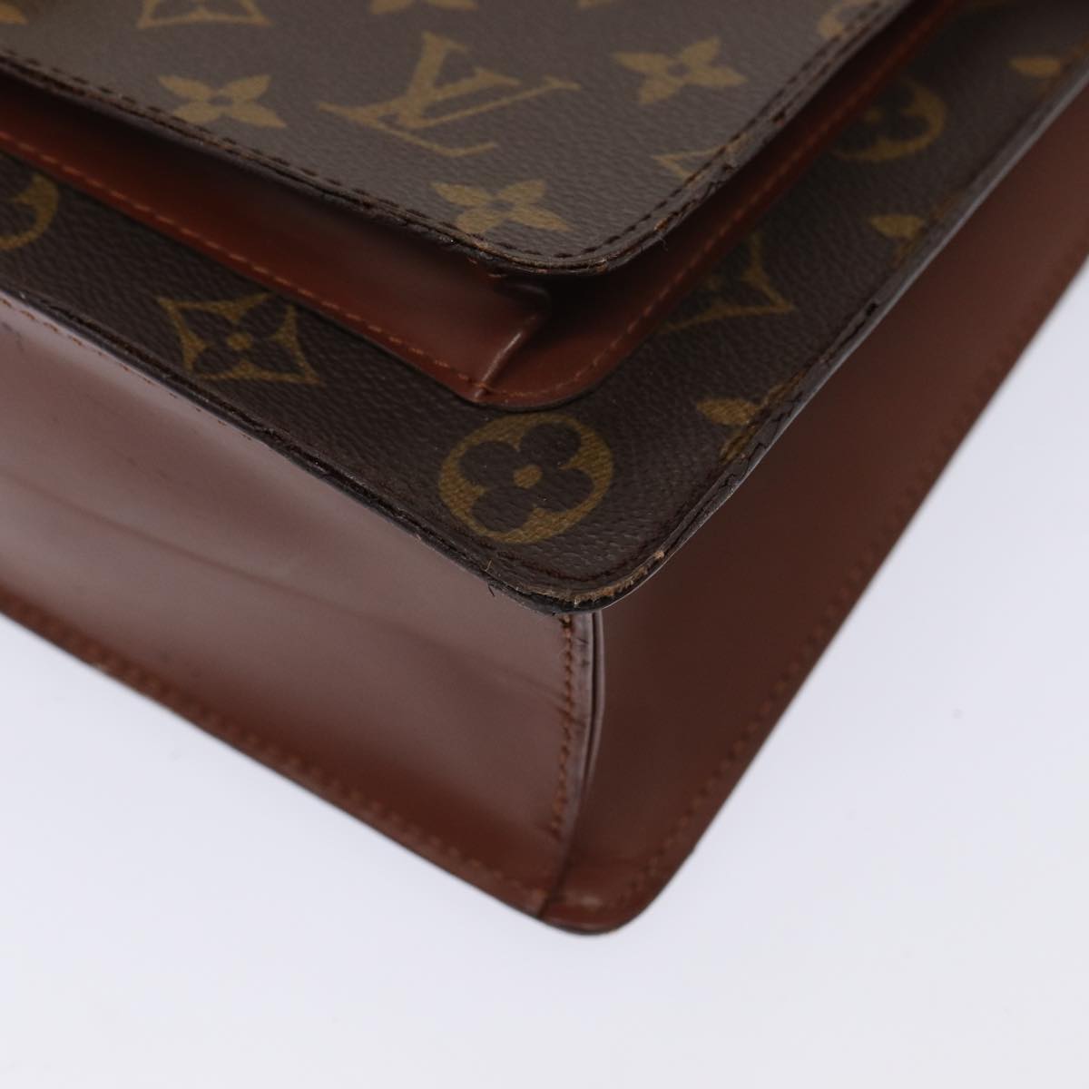 LOUIS VUITTON Monogram Monceau 28 Hand Bag 2way M51185 LV Auth 80337