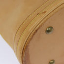 LOUIS VUITTON Nomad leather Bucket PM Shoulder Bag Beige M85001 LV Auth 80351-15