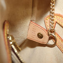 LOUIS VUITTON Nomad leather Bucket PM Shoulder Bag Beige M85001 LV Auth 80351-12