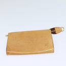 LOUIS VUITTON Nomad leather Bucket PM Shoulder Bag Beige M85001 LV Auth 80351-23