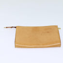 LOUIS VUITTON Nomad leather Bucket PM Shoulder Bag Beige M85001 LV Auth 80351-24