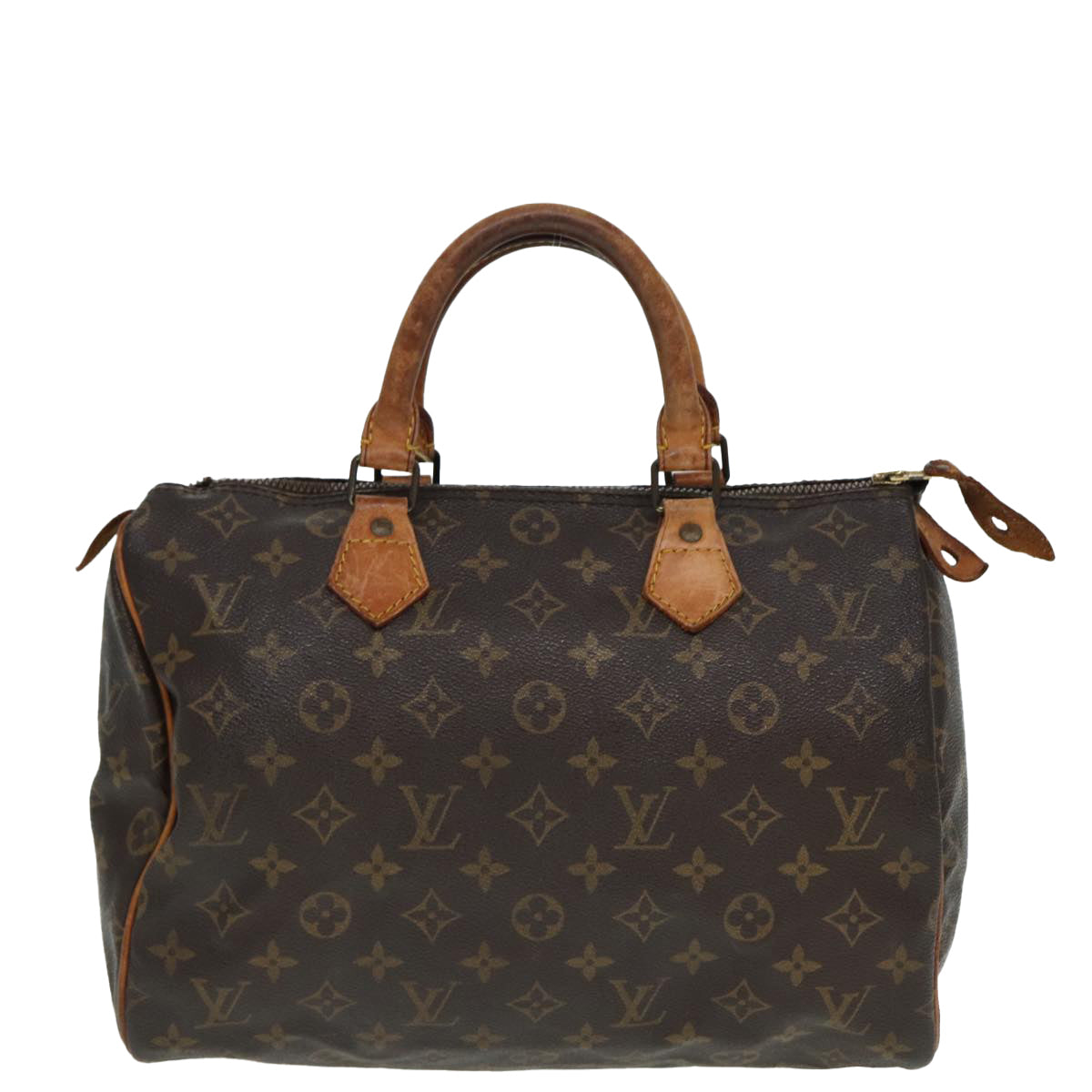 LOUIS VUITTON Monogram Speedy 30 Hand Bag M41526 LV Auth 80363