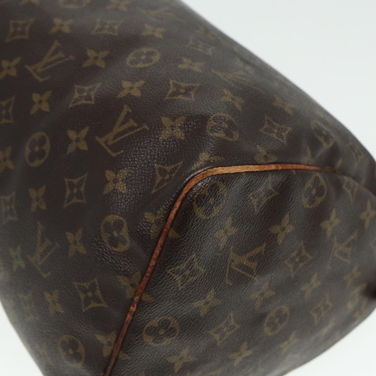 LOUIS VUITTON Monogram Speedy 35 Hand Bag M41524 LV Auth 80365