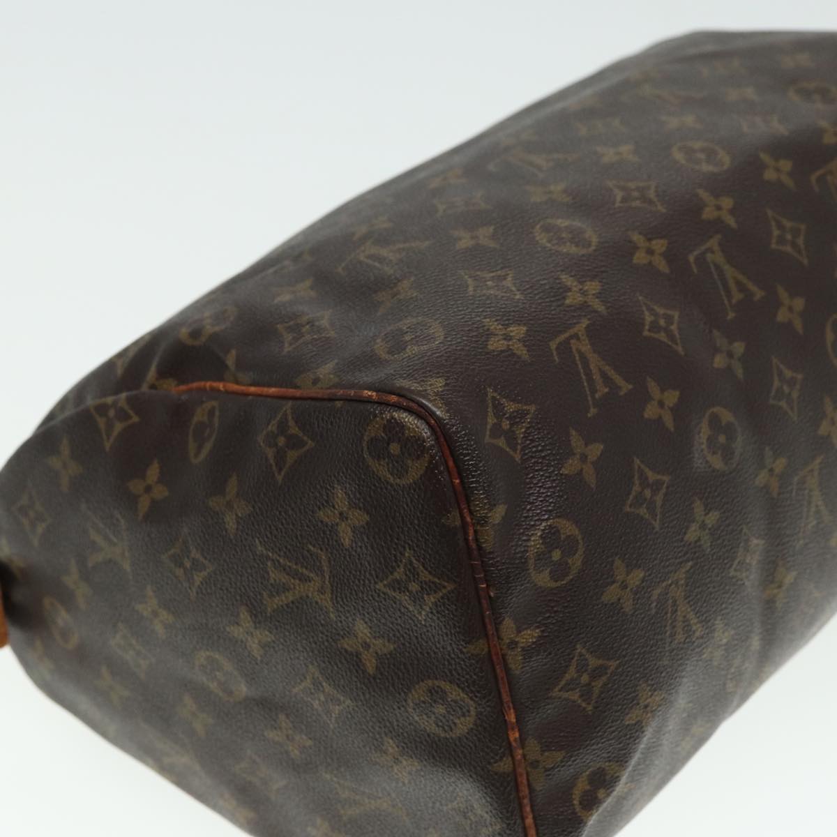 LOUIS VUITTON Monogram Speedy 35 Hand Bag M41524 LV Auth 80365