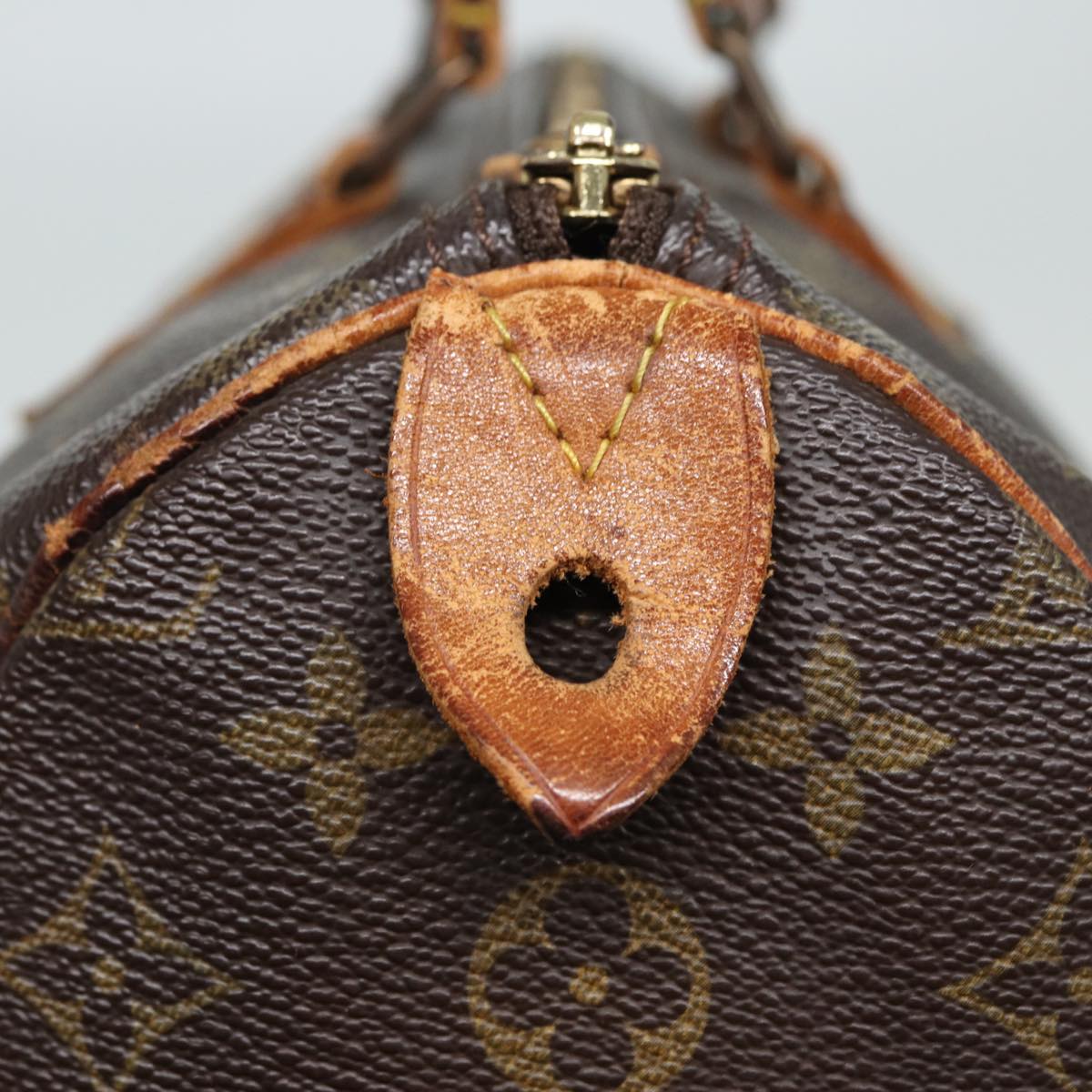 LOUIS VUITTON Monogram Speedy 35 Hand Bag M41524 LV Auth 80365