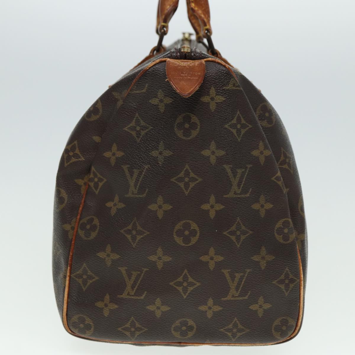 LOUIS VUITTON Monogram Speedy 35 Hand Bag M41524 LV Auth 80365