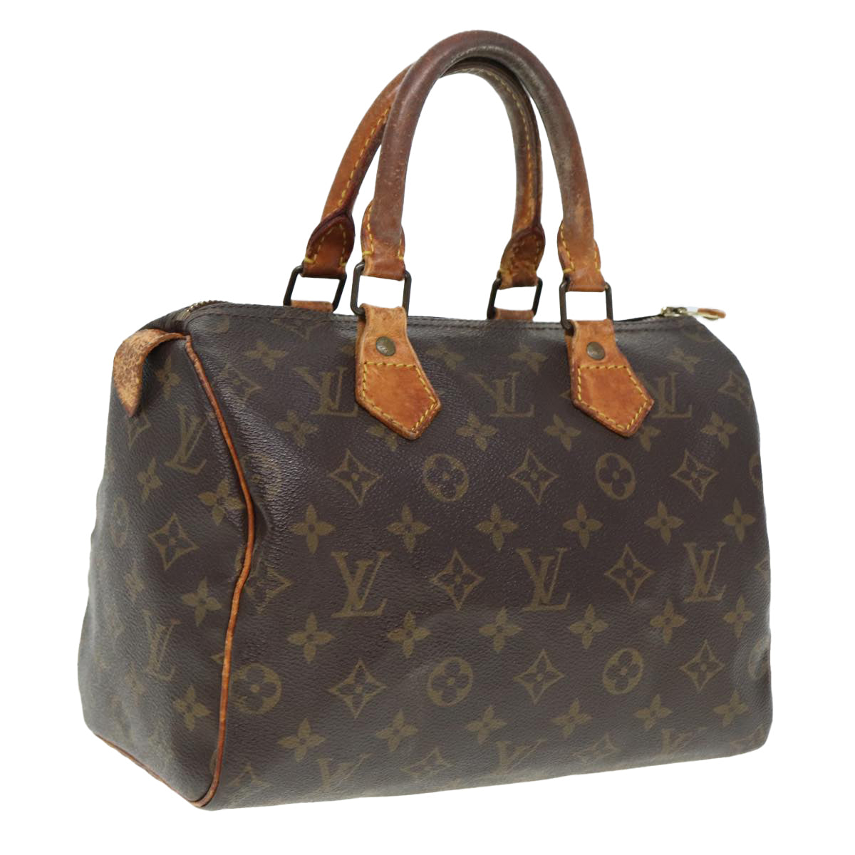 LOUIS VUITTON Monogram Speedy 25 Hand Bag M41528 LV Auth 80367