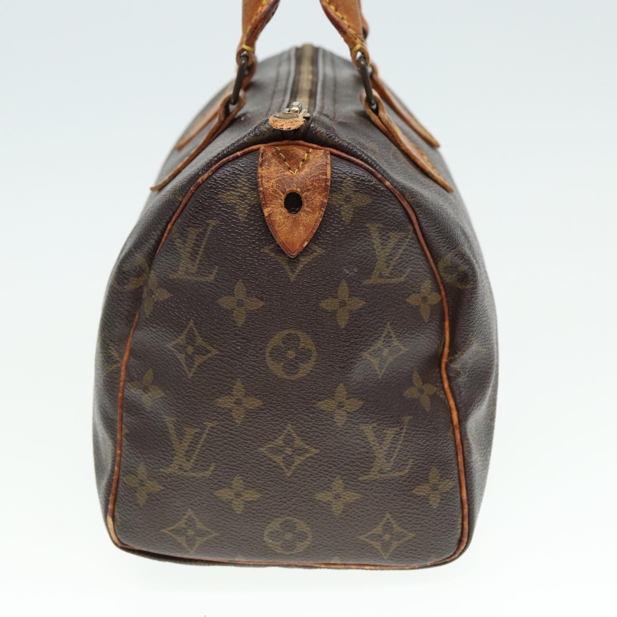 LOUIS VUITTON Monogram Speedy 25 Hand Bag M41528 LV Auth 80367