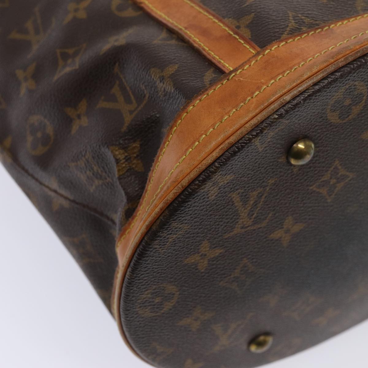 LOUIS VUITTON Monogram Bucket GM Shoulder Bag M42236 LV Auth 80384