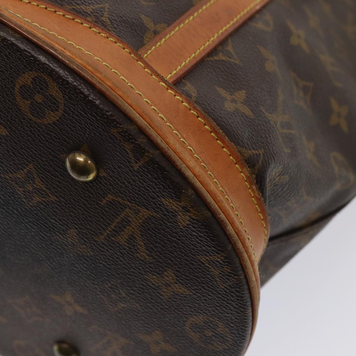 LOUIS VUITTON Monogram Bucket GM Shoulder Bag M42236 LV Auth 80384