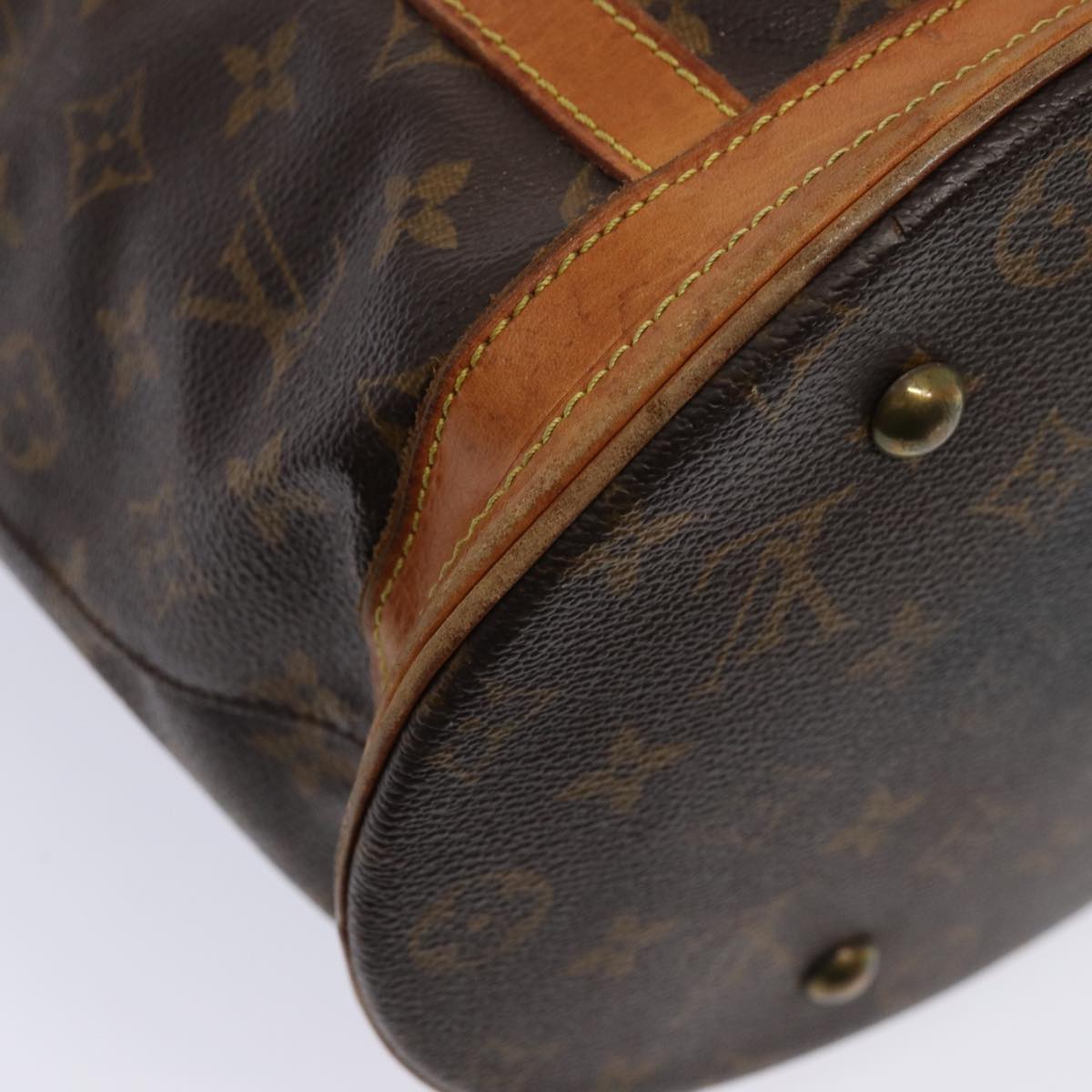 LOUIS VUITTON Monogram Bucket GM Shoulder Bag M42236 LV Auth 80384