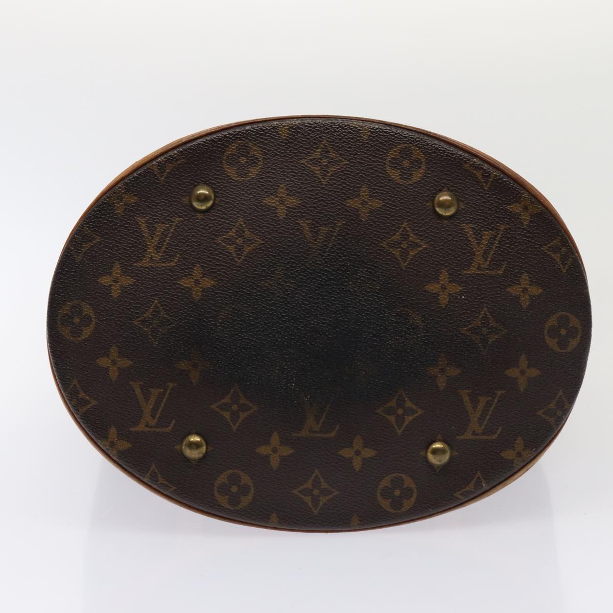 LOUIS VUITTON Monogram Bucket GM Shoulder Bag M42236 LV Auth 80384