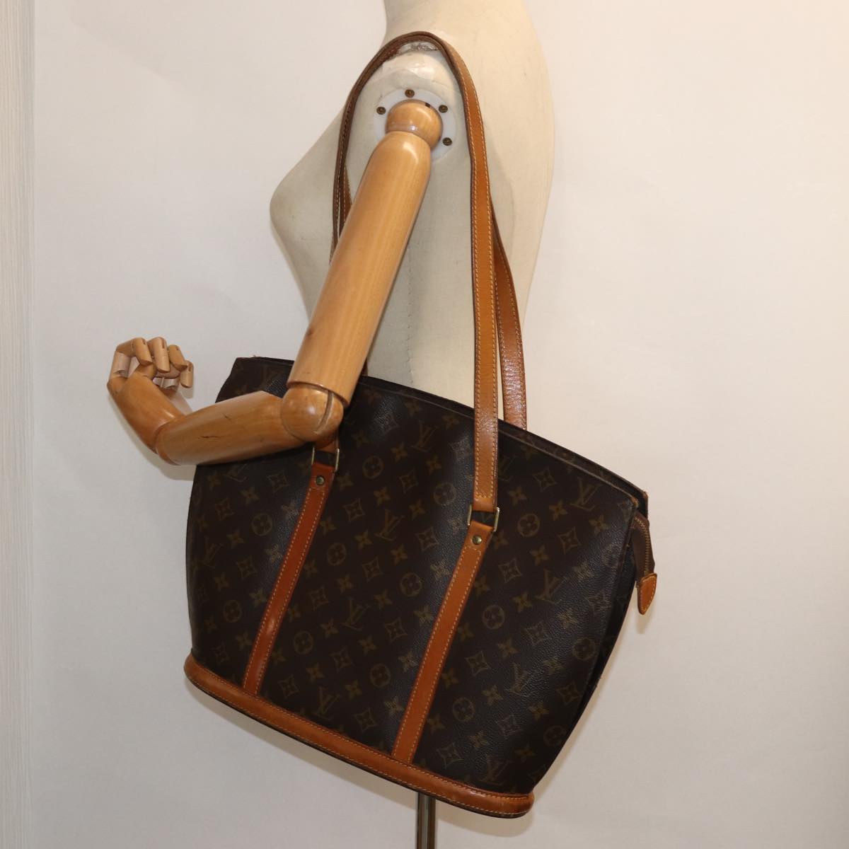 LOUIS VUITTON Monogram Babylone Tote Bag M51102 LV Auth 80403