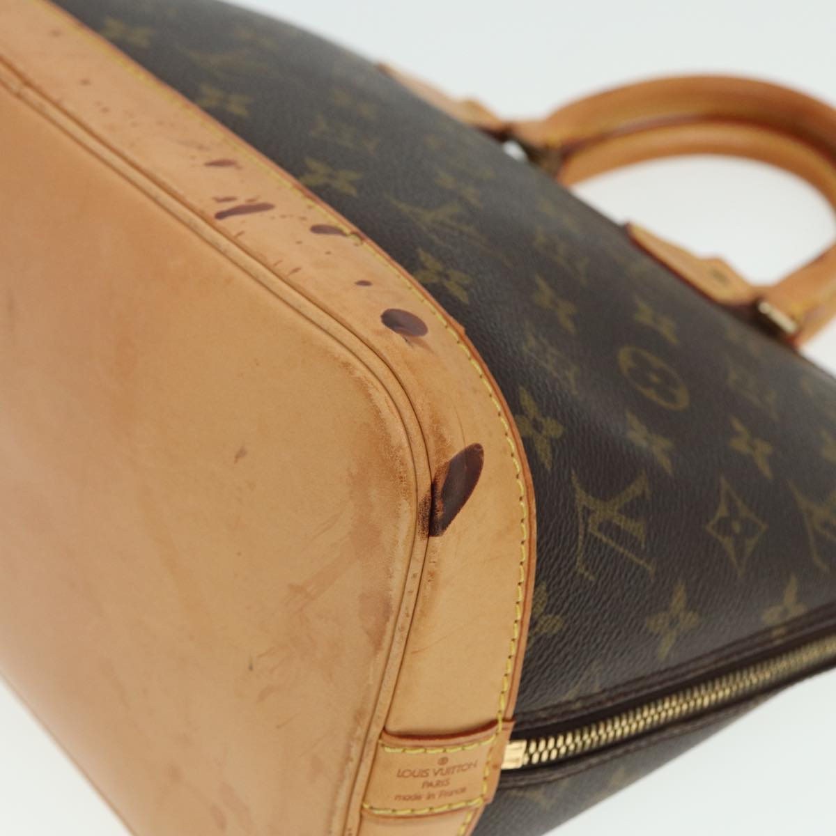 LOUIS VUITTON Monogram Alma Hand Bag M51130 LV Auth 80408