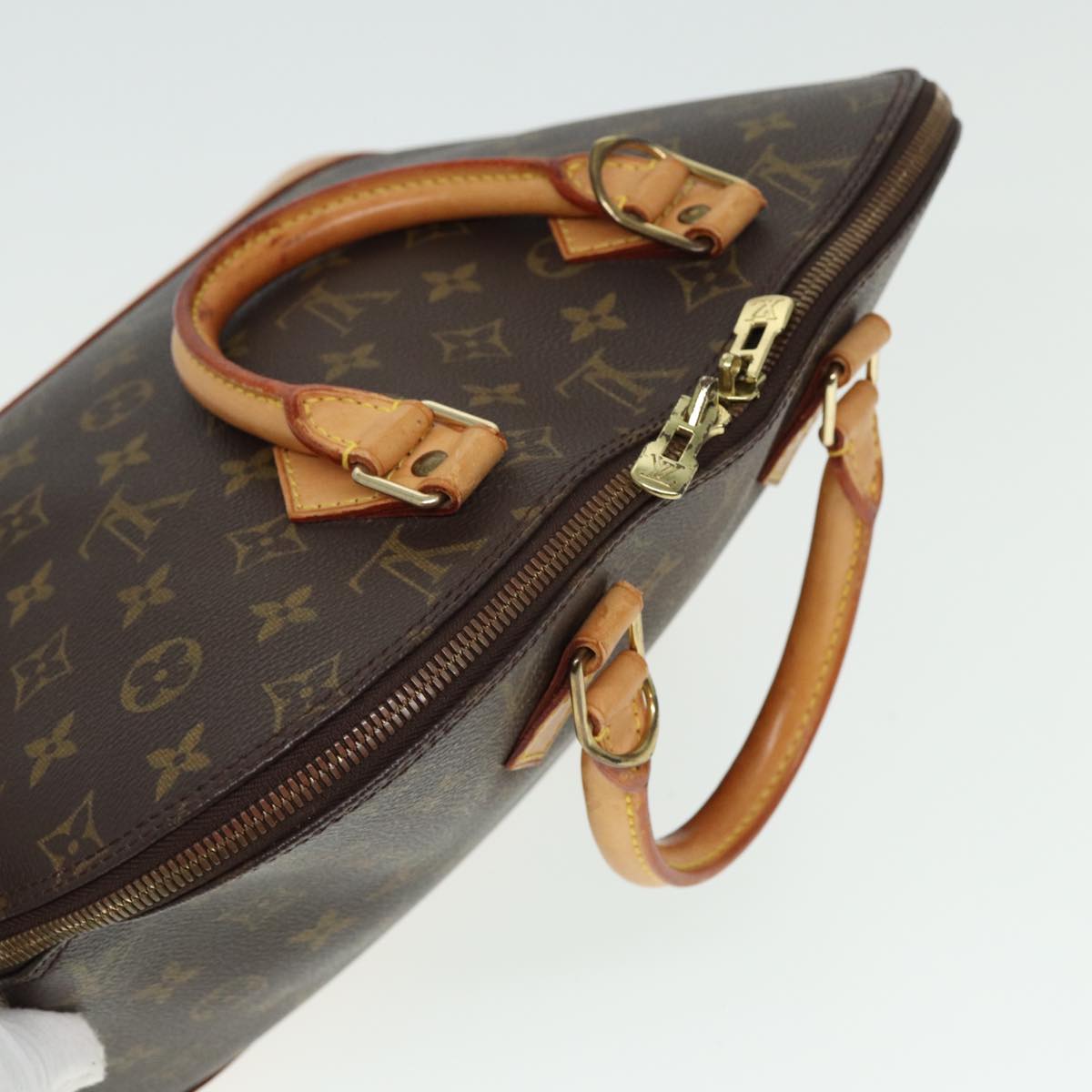 LOUIS VUITTON Monogram Alma Hand Bag M51130 LV Auth 80408