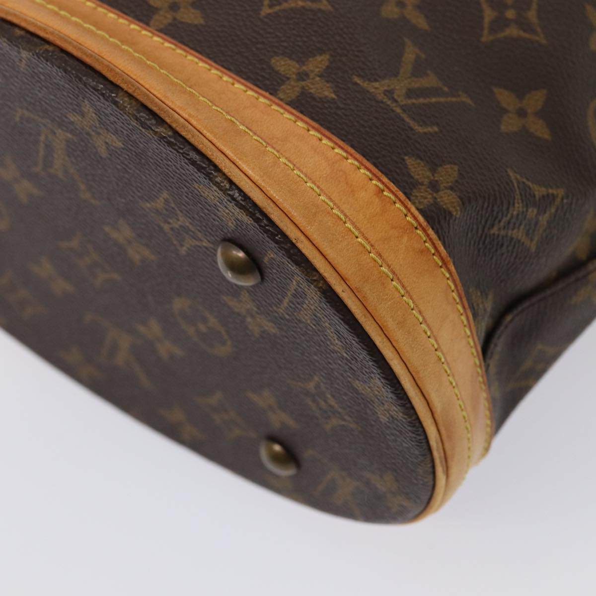 LOUIS VUITTON Monogram Bucket PM Shoulder Bag M42238 LV Auth 80410