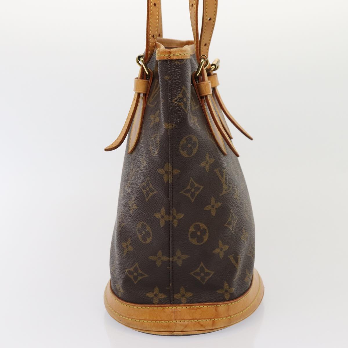 LOUIS VUITTON Monogram Bucket PM Shoulder Bag M42238 LV Auth 80410