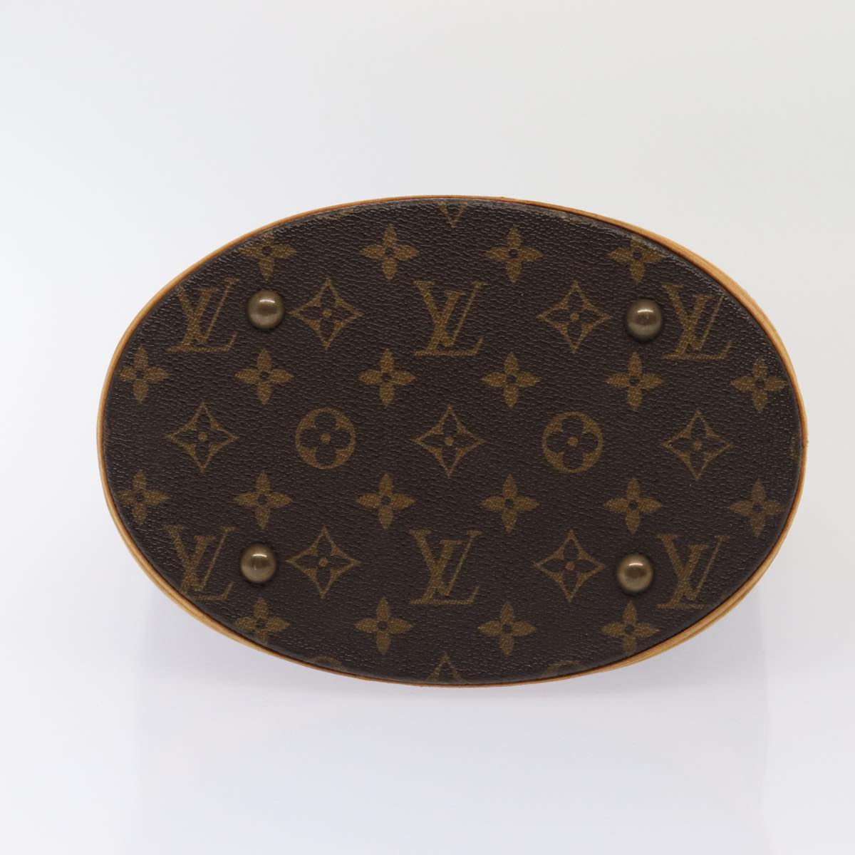 LOUIS VUITTON Monogram Bucket PM Shoulder Bag M42238 LV Auth 80410