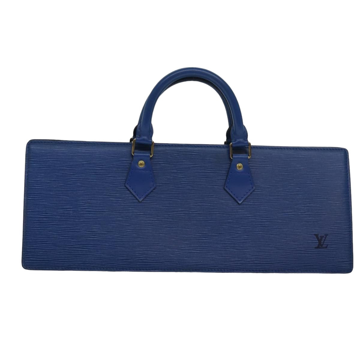 LOUIS VUITTON Epi Sac Triangle Hand Bag Blue M52095 LV Auth 80414 - 0