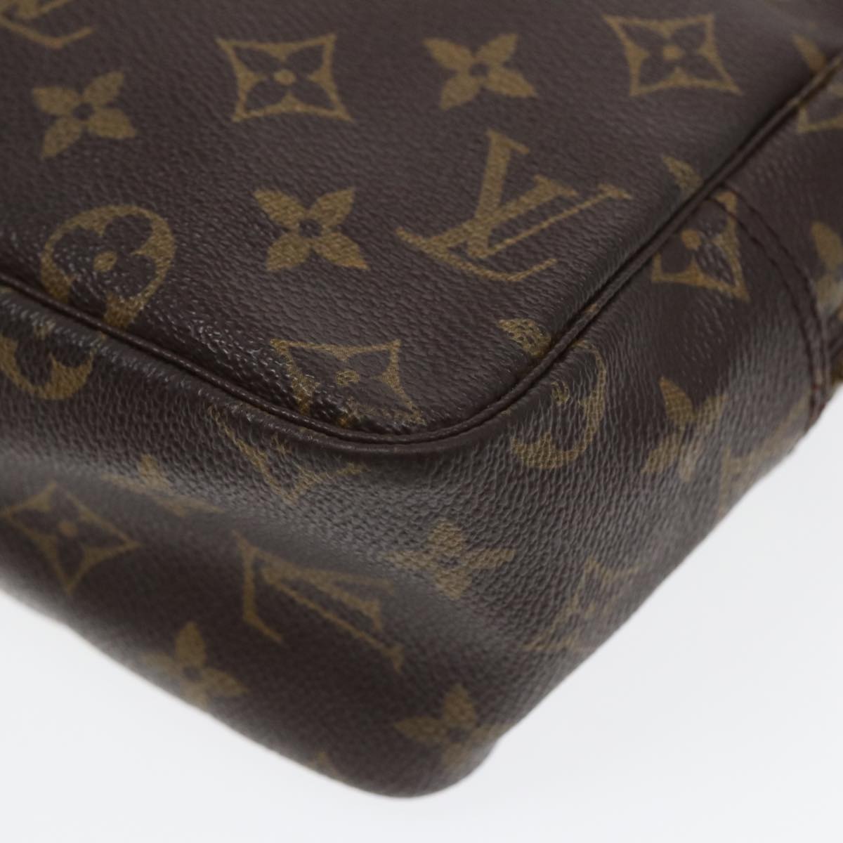 LOUIS VUITTON Monogram Trousse Toilette 28 Clutch Bag M47522 LV Auth 80416