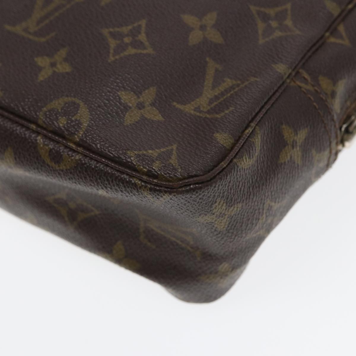 LOUIS VUITTON Monogram Trousse Toilette 28 Clutch Bag M47522 LV Auth 80418