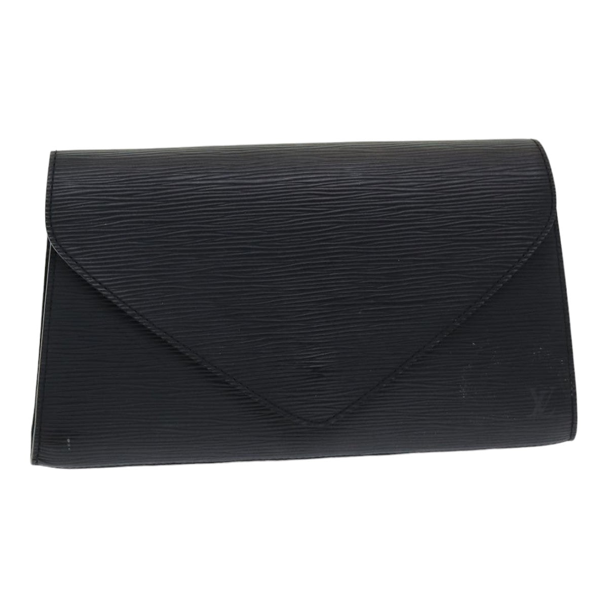 LOUIS VUITTON Epi Art Deco Clutch Bag Black M52632 LV Auth 80420