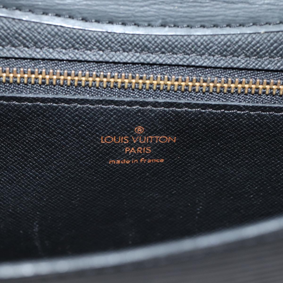 LOUIS VUITTON Epi Art Deco Clutch Bag Black M52632 LV Auth 80420