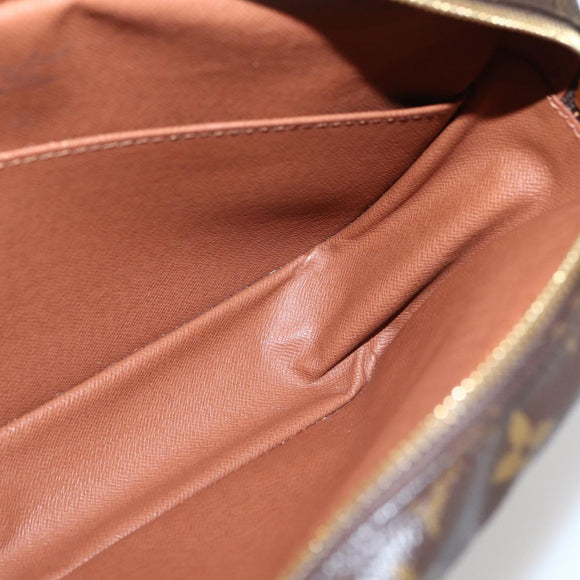 LOUIS VUITTON Monogram Compiegne 28 Clutch Bag M51845 LV Auth 80423