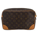 LOUIS VUITTON Monogram Compiegne 28 Clutch Bag M51845 LV Auth 80423-2