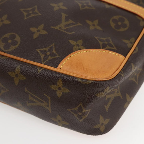 LOUIS VUITTON Monogram Compiegne 28 Clutch Bag M51845 LV Auth 80423A