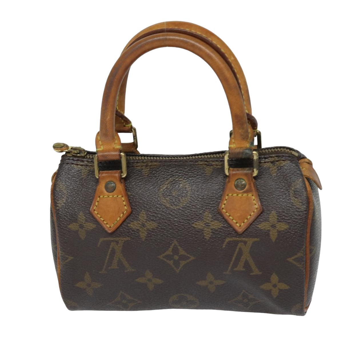 LOUIS VUITTON Monogram Mini Speedy Hand Bag M41534 LV Auth 80438