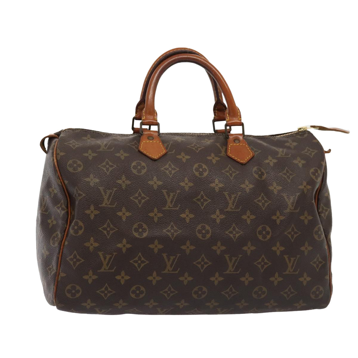 LOUIS VUITTON Monogram Speedy 35 Hand Bag M41524 LV Auth 80441