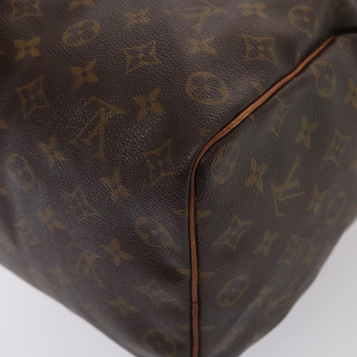 LOUIS VUITTON Monogram Speedy 35 Hand Bag M41524 LV Auth 80442