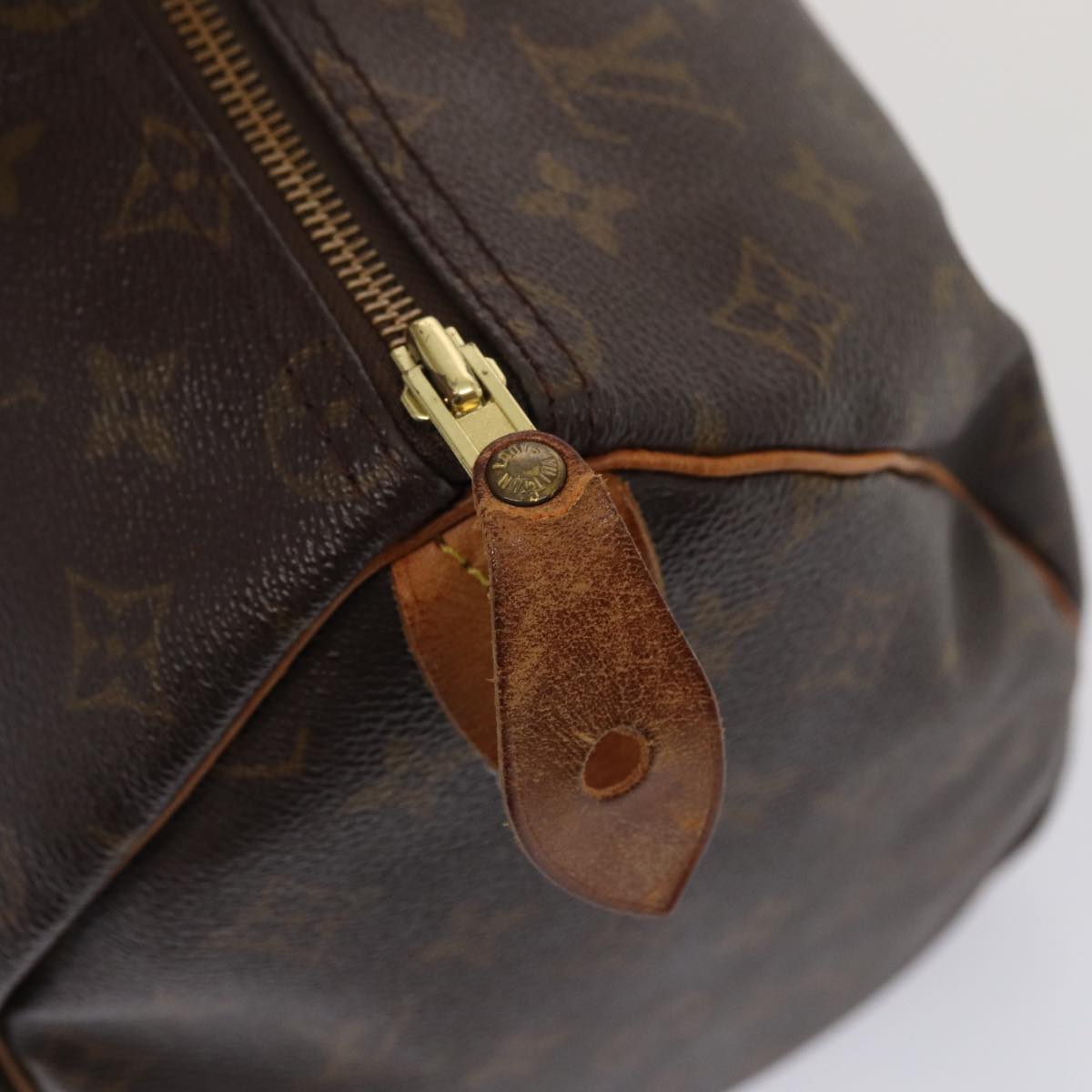 LOUIS VUITTON Monogram Speedy 35 Hand Bag M41524 LV Auth 80442