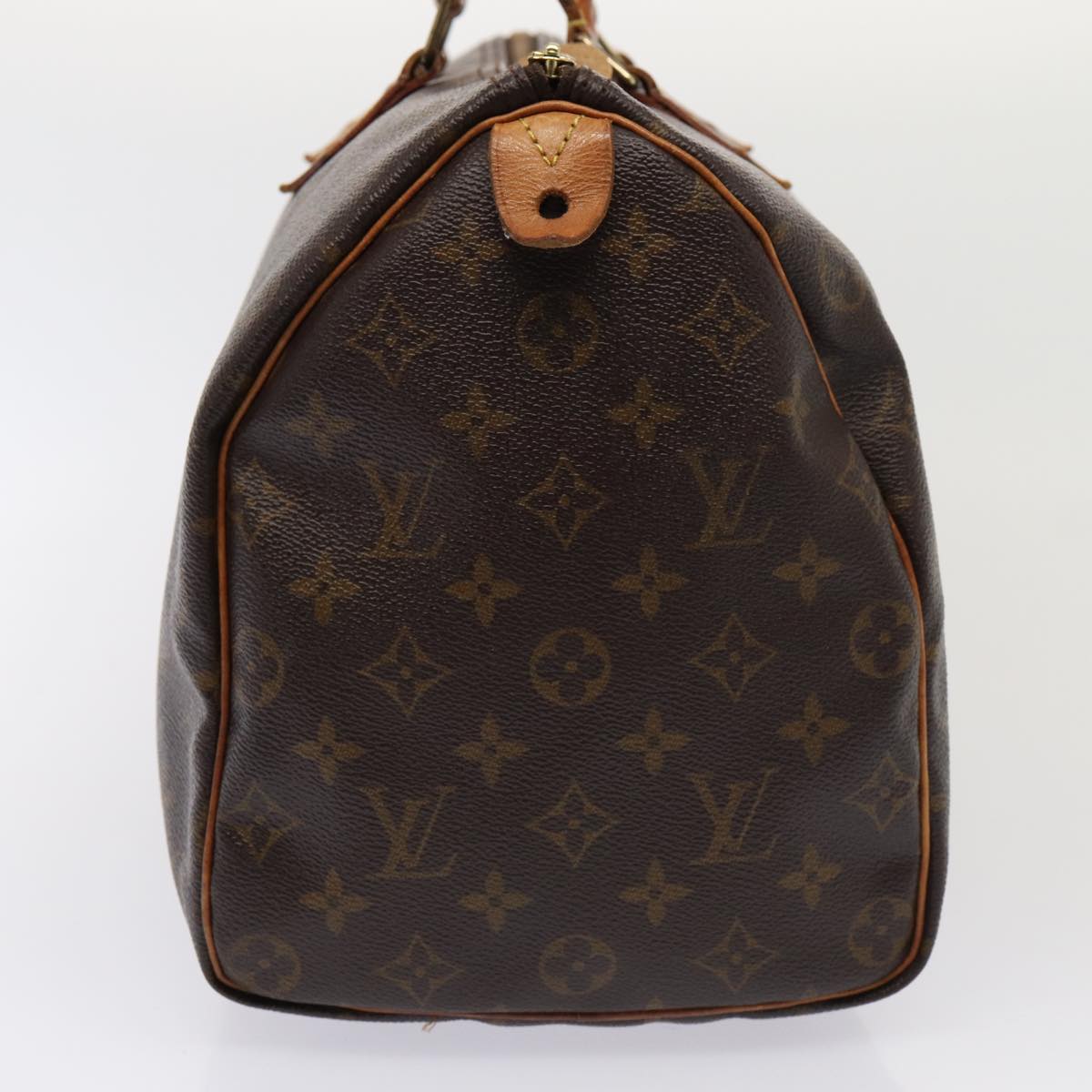 LOUIS VUITTON Monogram Speedy 35 Hand Bag M41524 LV Auth 80442