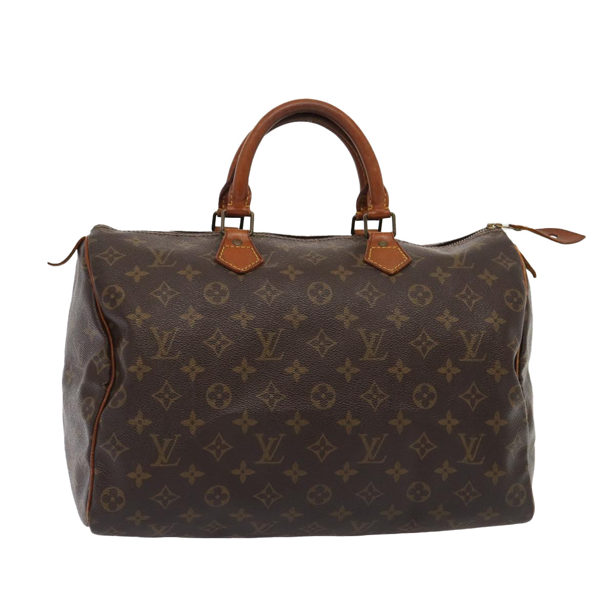 LOUIS VUITTON Monogram Speedy 35 Hand Bag M41524 LV Auth 80444