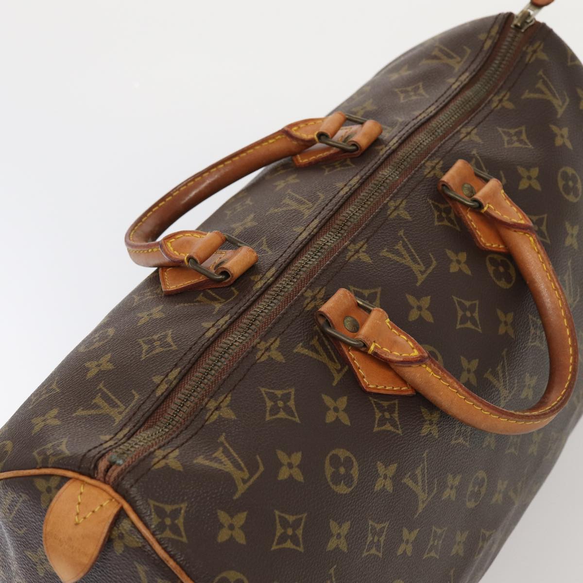 LOUIS VUITTON Monogram Speedy 40 Hand Bag M41522 LV Auth 80448