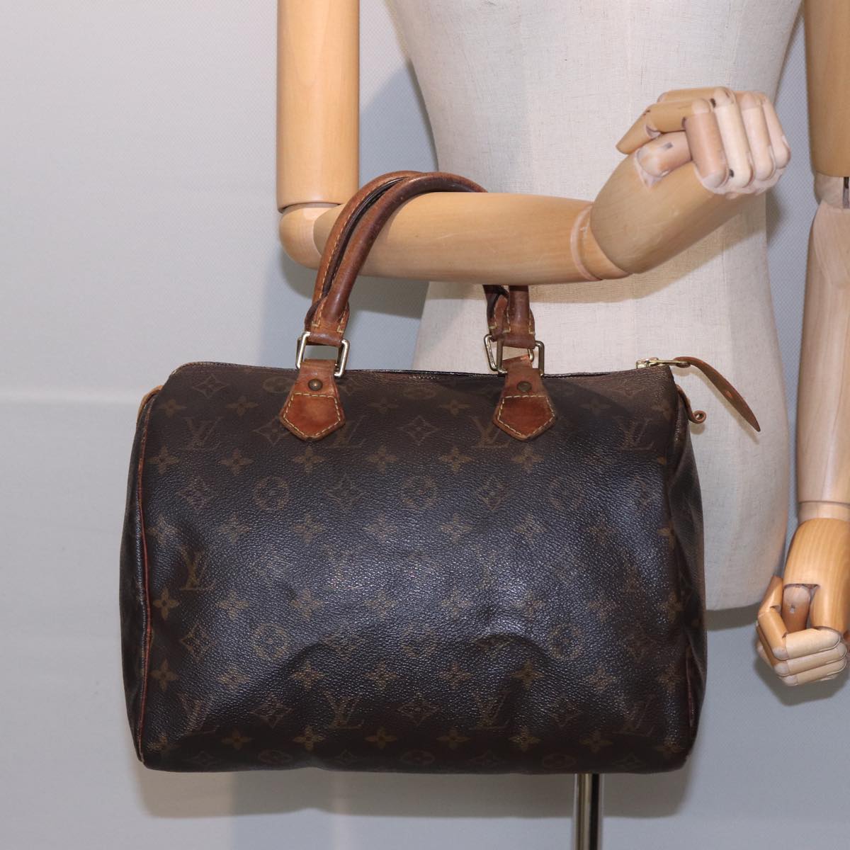 LOUIS VUITTON Monogram Speedy 30 Hand Bag M41526 LV Auth 80450