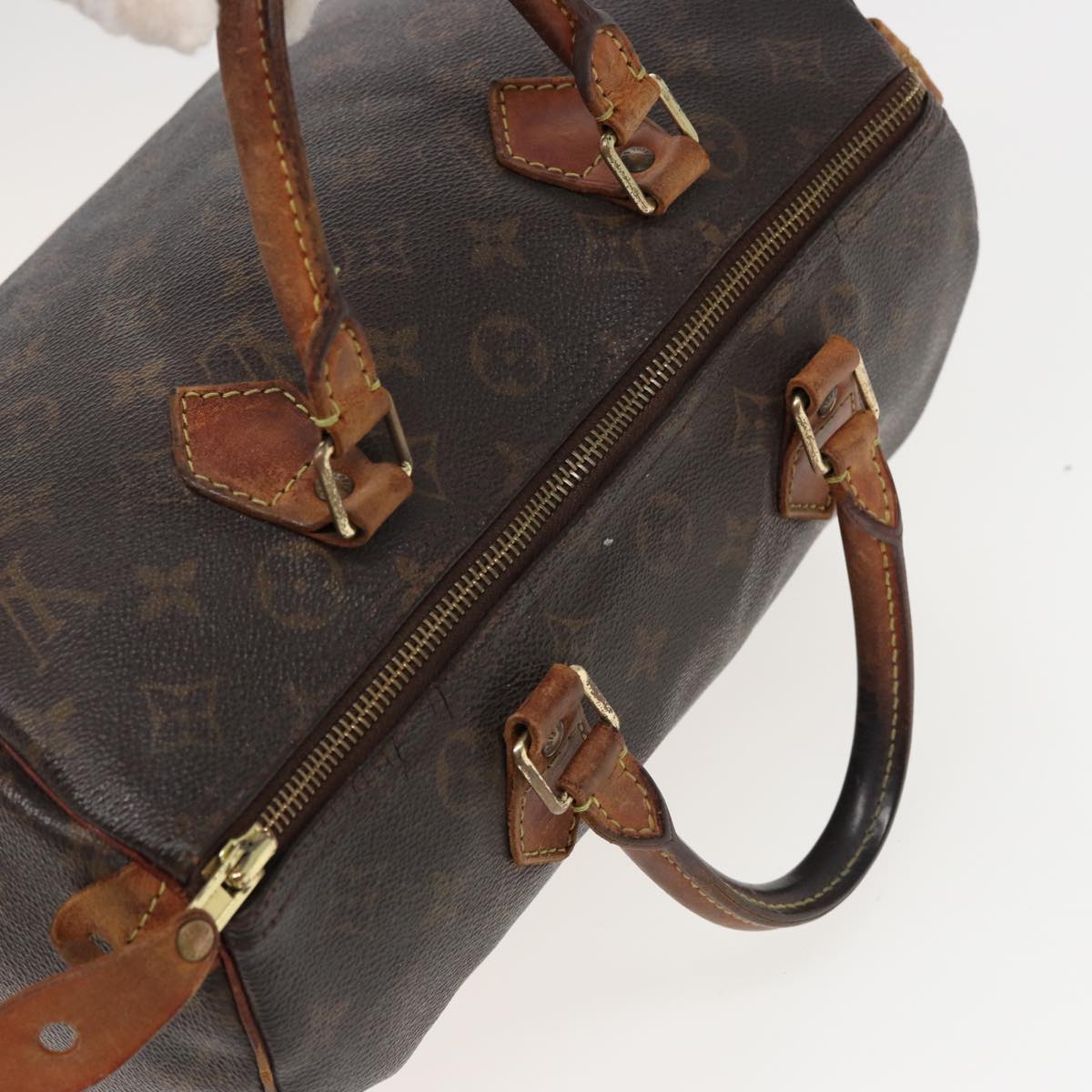 LOUIS VUITTON Monogram Speedy 30 Hand Bag M41526 LV Auth 80450