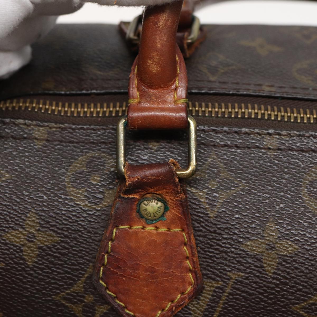 LOUIS VUITTON Monogram Speedy 30 Hand Bag M41526 LV Auth 80453